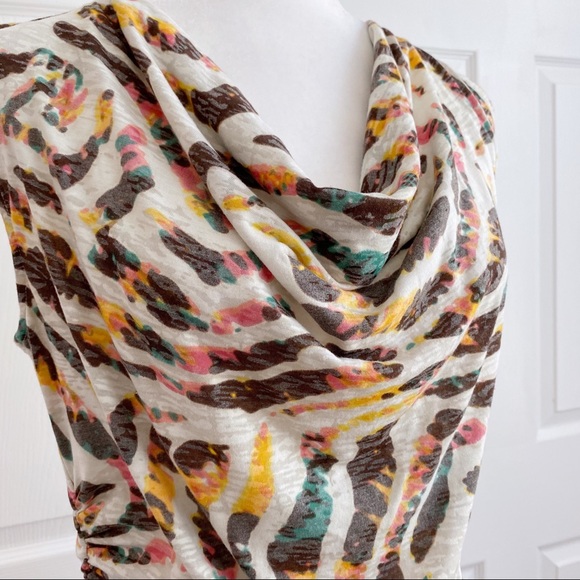 Vince Camuto Animal Print Cowl Neck Tank - Picture 2 of 9